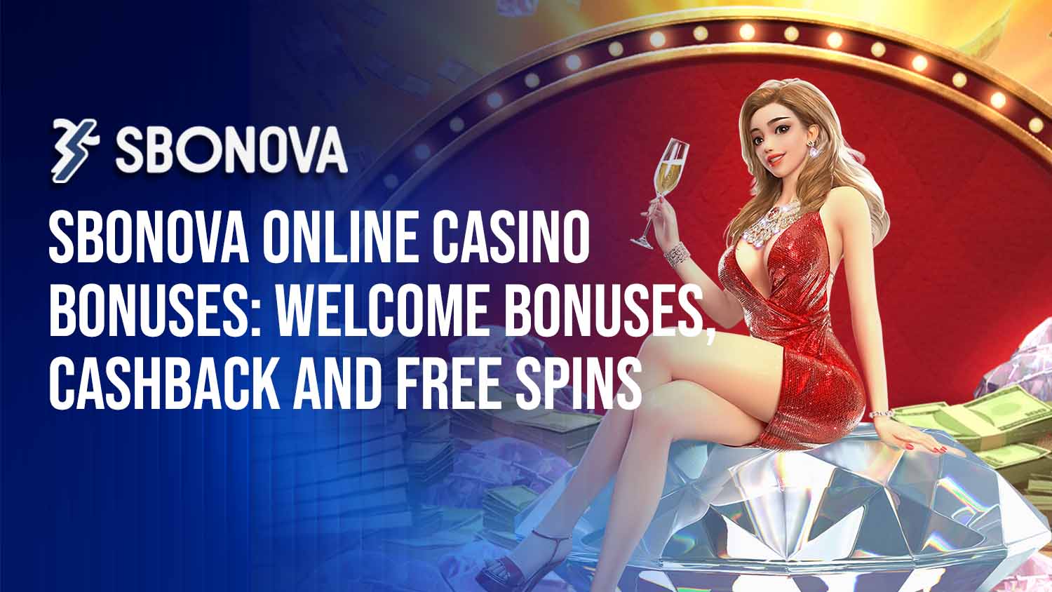 SBONOVA casino welcome bonus information for new players